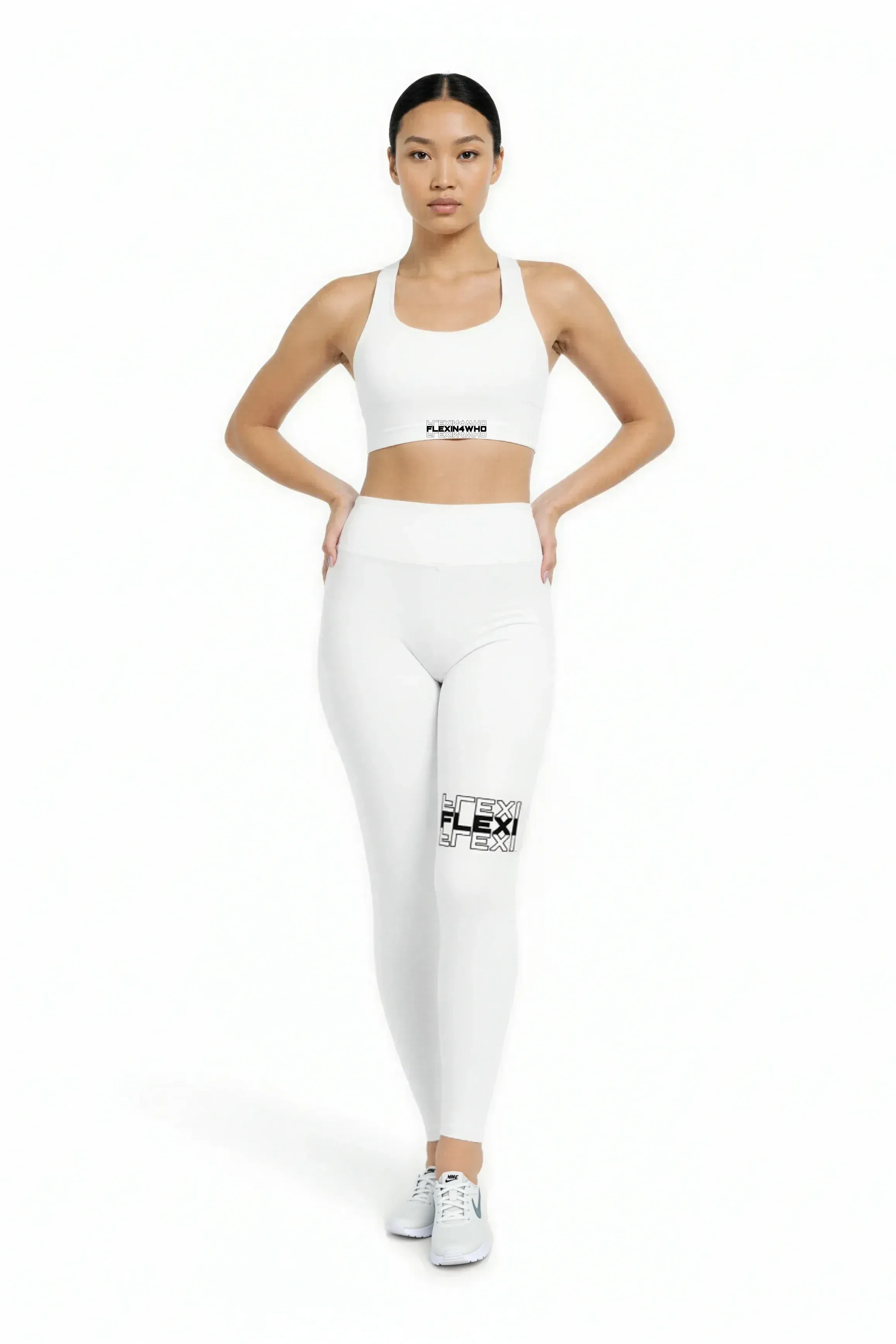Core White Sports Bra