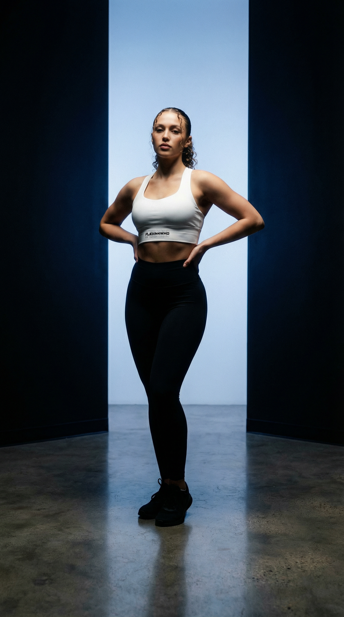 Core White Sports Bra